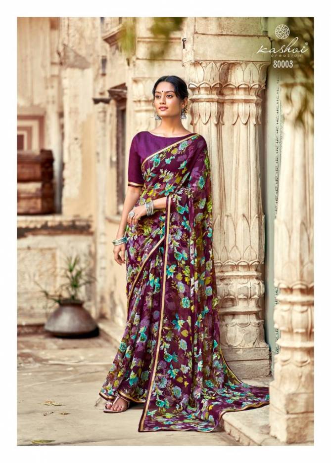 Kashvi Innayat 4 Casual Wear Chiffon Printed Designer Saree Collection